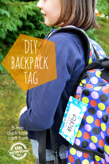 Make Your Own Backpack Tag for Back to School Kids Activities Blog